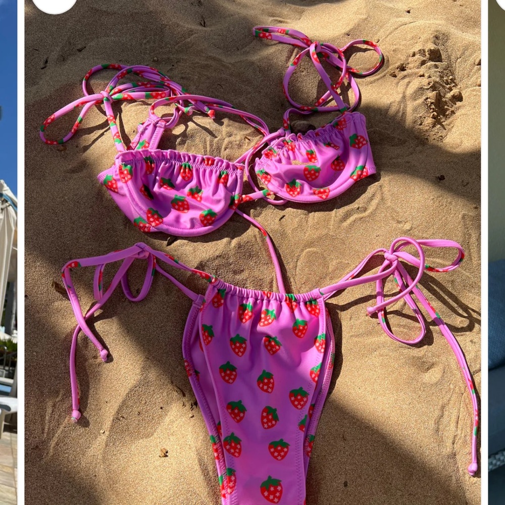 Pink Strawberry Bikini